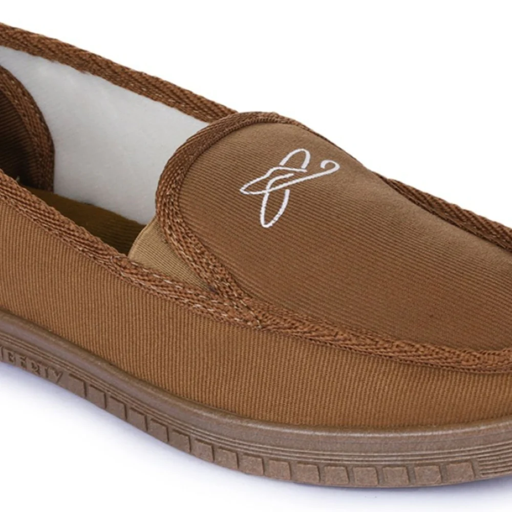 A-HA Beige Casual Non Lacing Shoes For Men WALKER-E By Liberty - Image 4