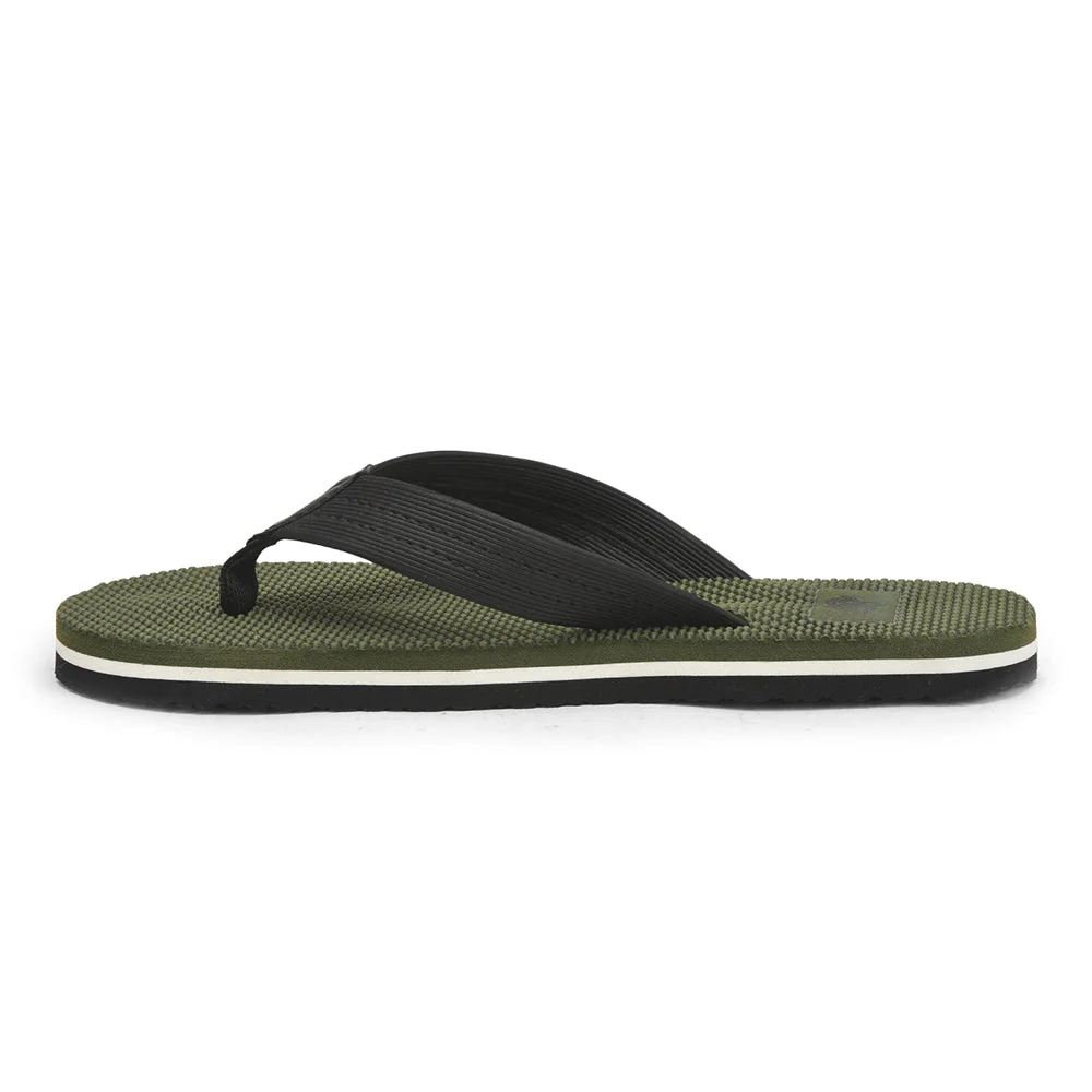 A-HA Casual Olive Green Flip Flop For Men JTN-03 By Liberty - Image 3