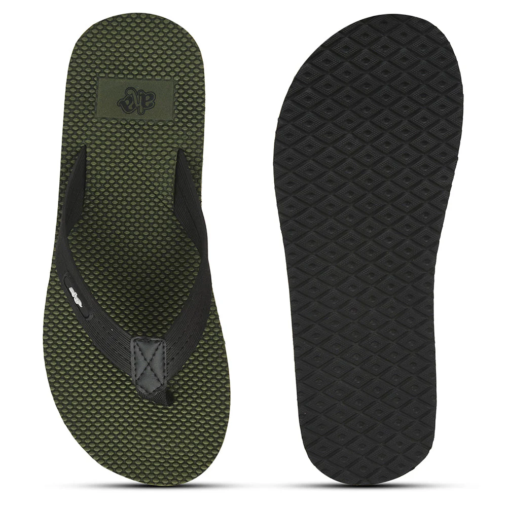 A-HA Casual Olive Green Flip Flop For Men JTN-03 By Liberty - Image 5