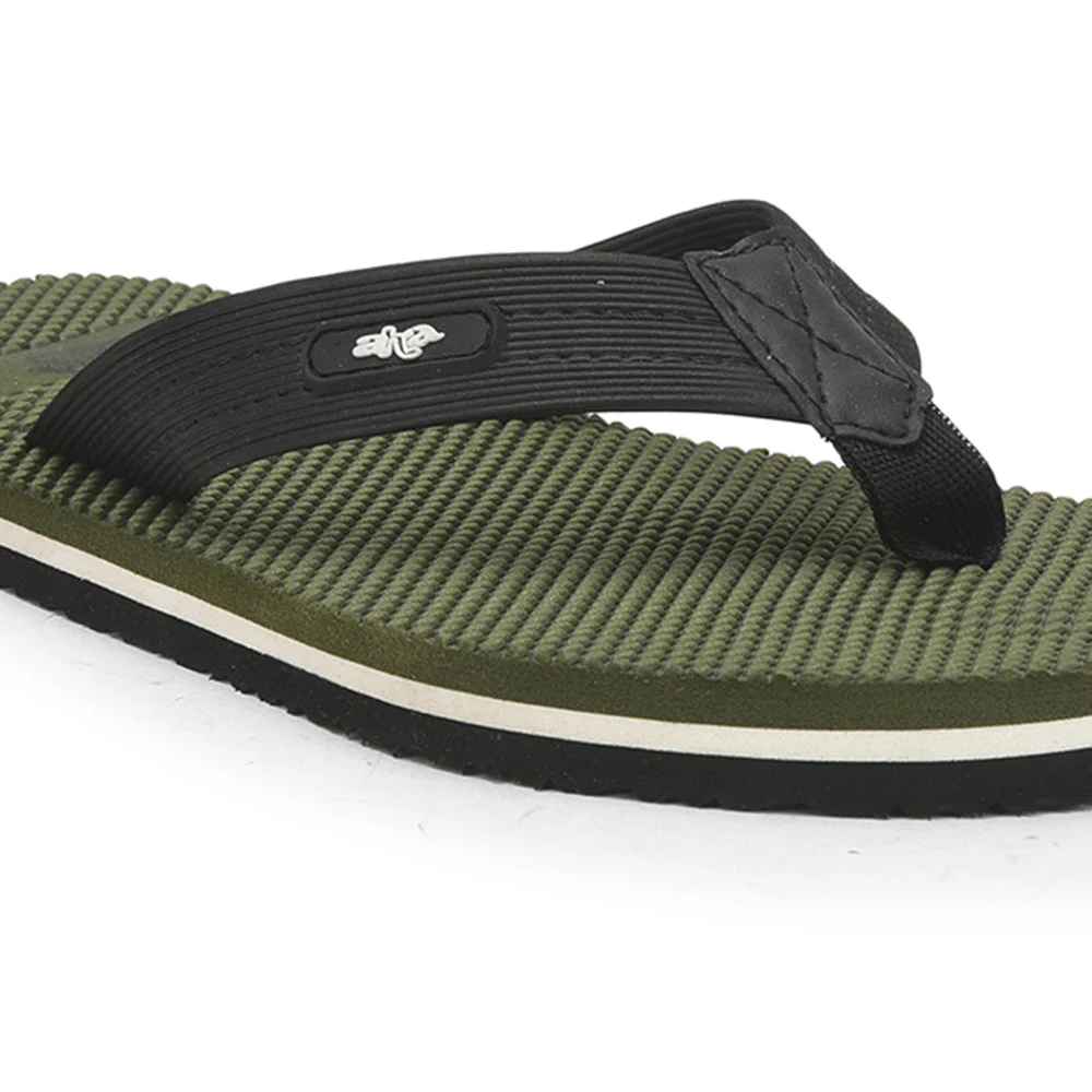 A-HA Casual Olive Green Flip Flop For Men JTN-03 By Liberty - Image 6
