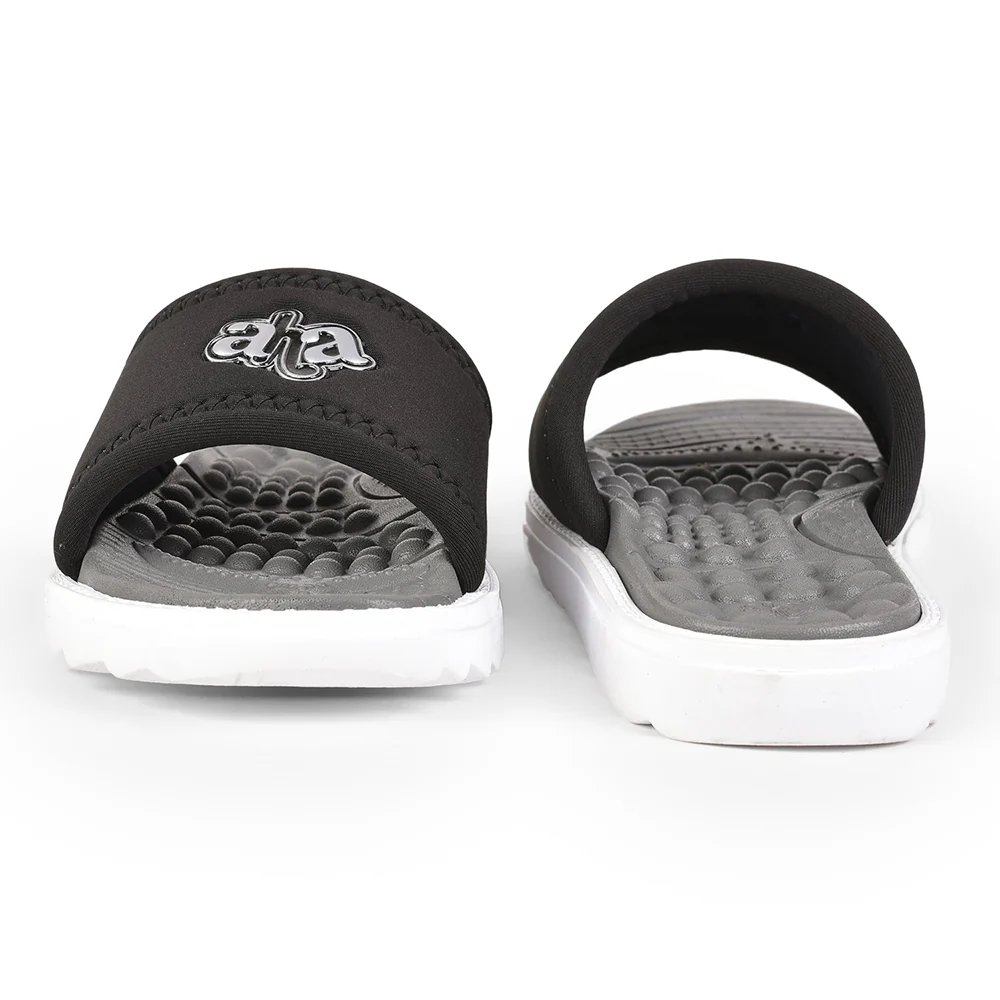 A-HA By Liberty Black Slides For Women WAGAS-10 - Image 4