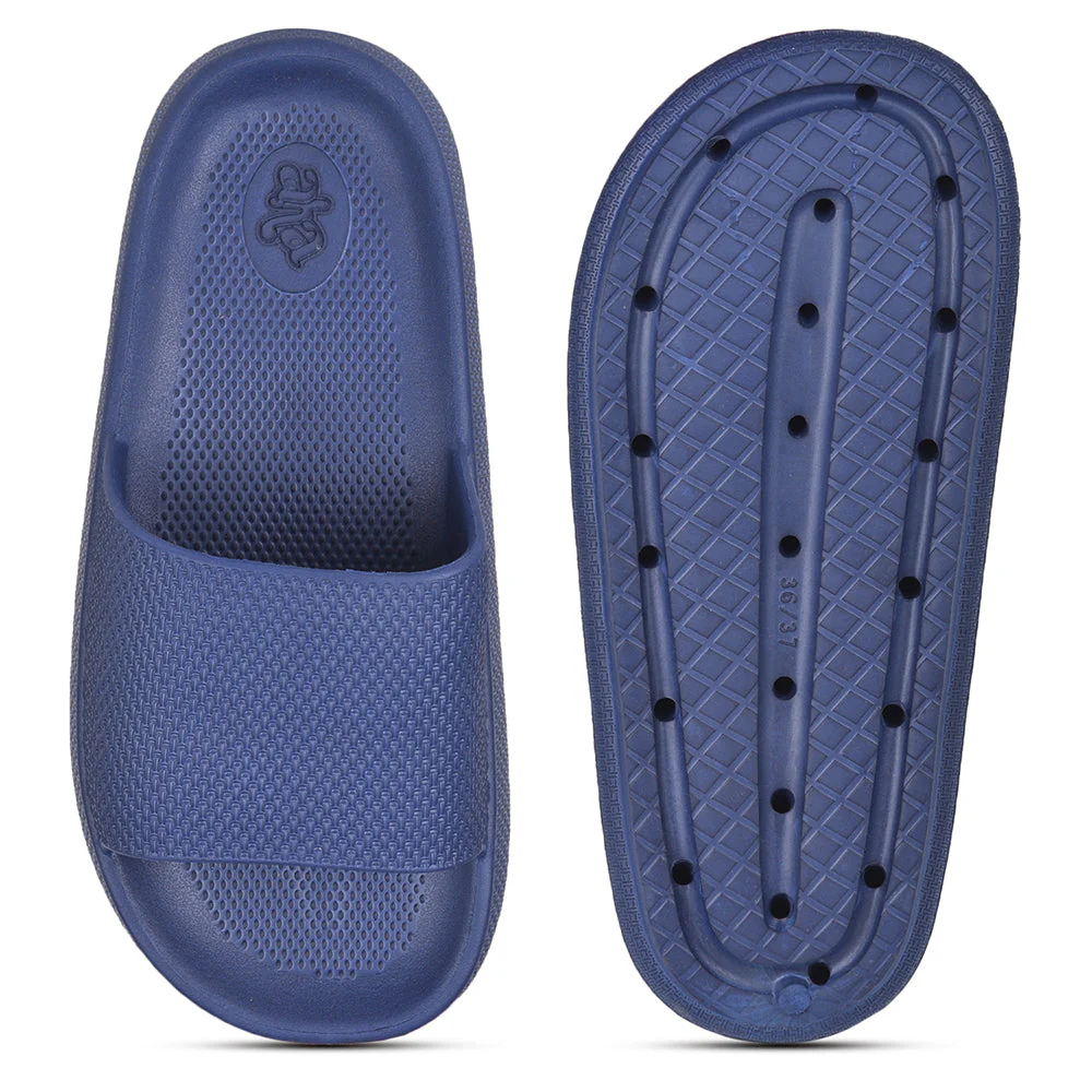 A-HA By Liberty COMFYWALK1 Navy Blue Slides For Women - Image 3