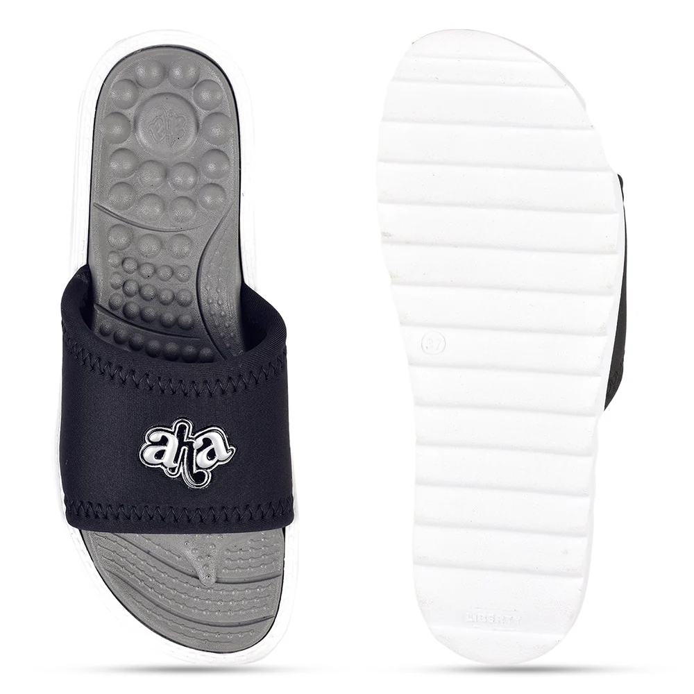 A-HA By Liberty Navy Blue Slides For Women WAGAS-10 - Image 4