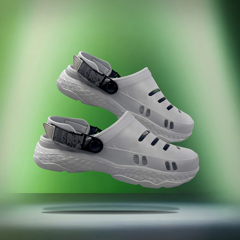 A-HA Casual Light Grey Clogs For Men BEACHRIDE By Liberty - Image 4