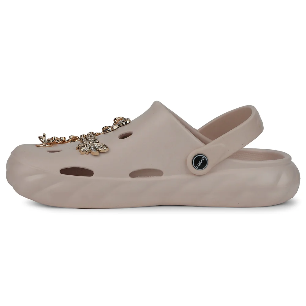 A-HA Peach Slingback Clogs For Women BEACHWALKL By Liberty - Image 3