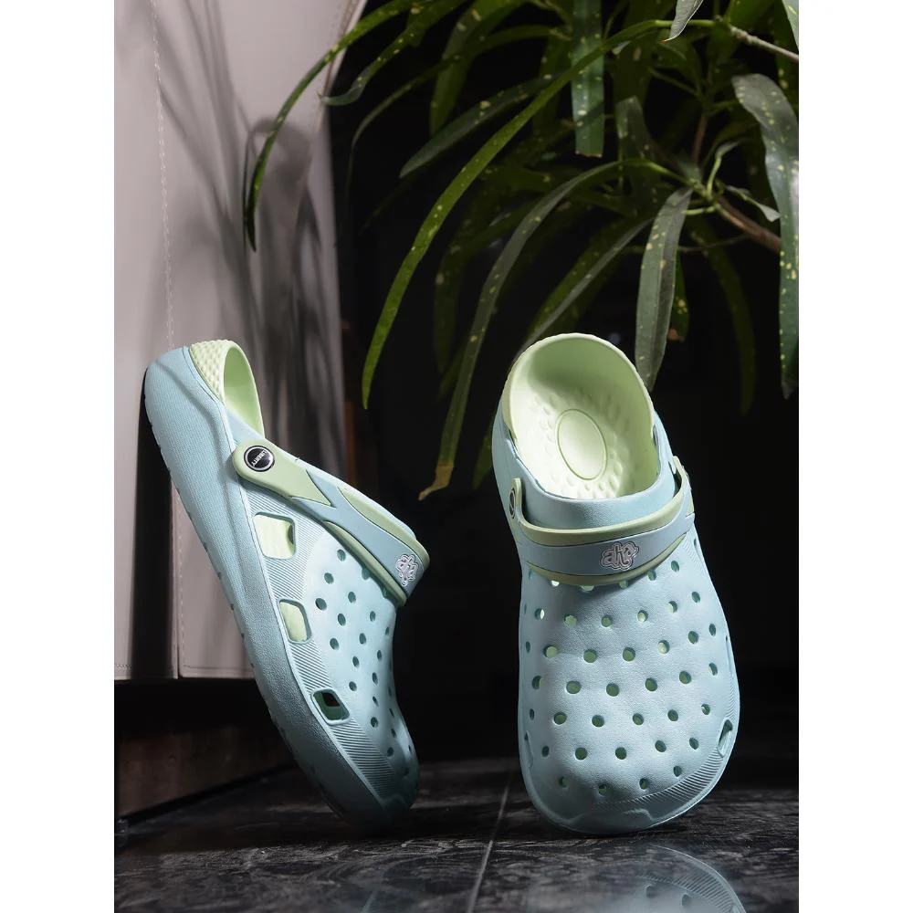 A-HA Sky Blue Casual Sling Back Clogs For Women XT-801-1 By Liberty - Image 4