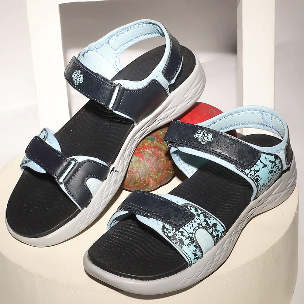 Aha Blue Casual Sandals For Women TIARA-03 By Liberty - Image 3