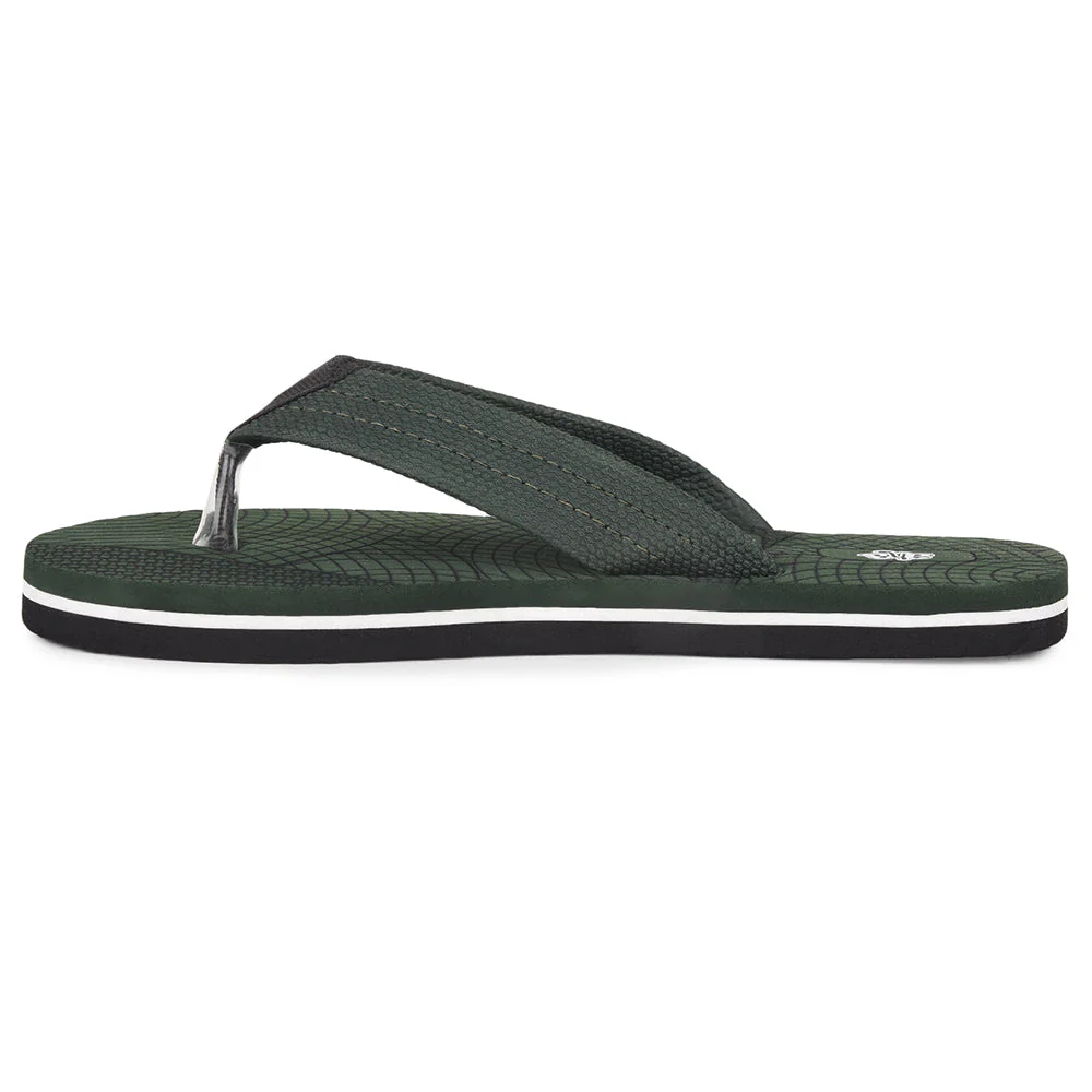 AHA Casual Olive Green Flip Flop For Men ORTHO-20 By Liberty - Image 3