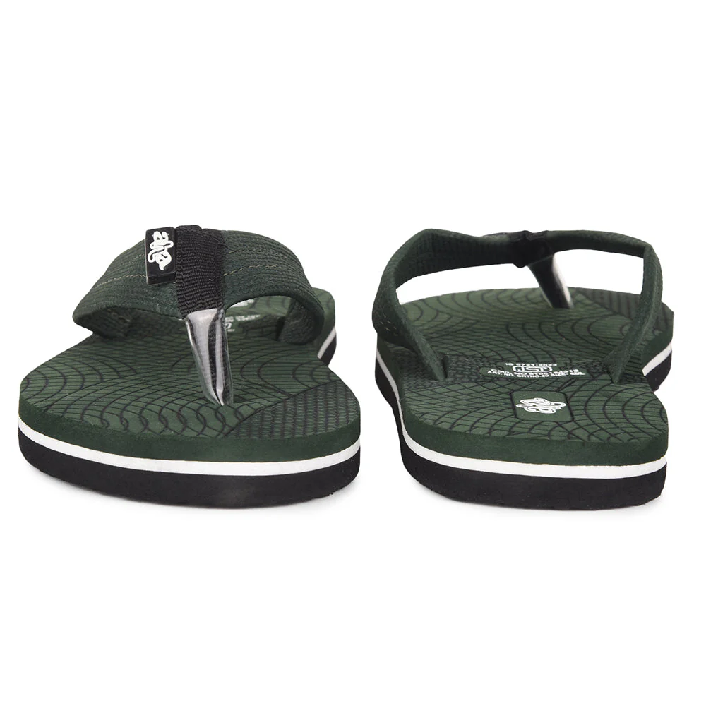 AHA Casual Olive Green Flip Flop For Men ORTHO-20 By Liberty - Image 5