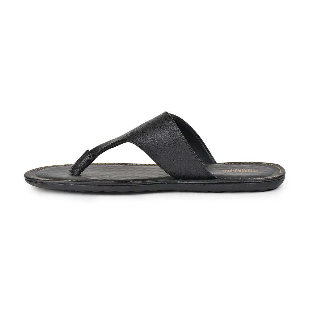 Coolers Casual Black Slippers For Men AVN-15 By Liberty - Image 3