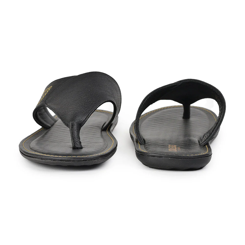 Coolers Casual Black Slippers For Men AVN-15 By Liberty - Image 5