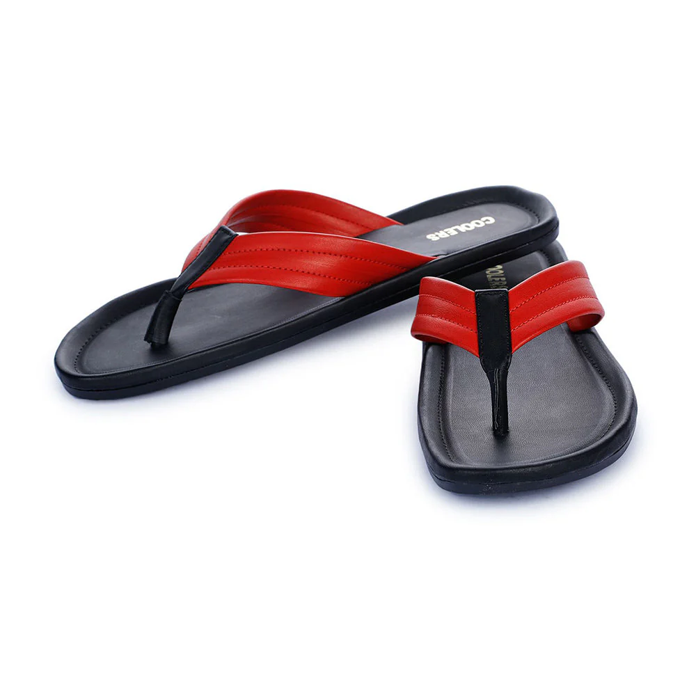 Coolers Casual Red Flip-Flop For Men K2-155 By Liberty - Image 4