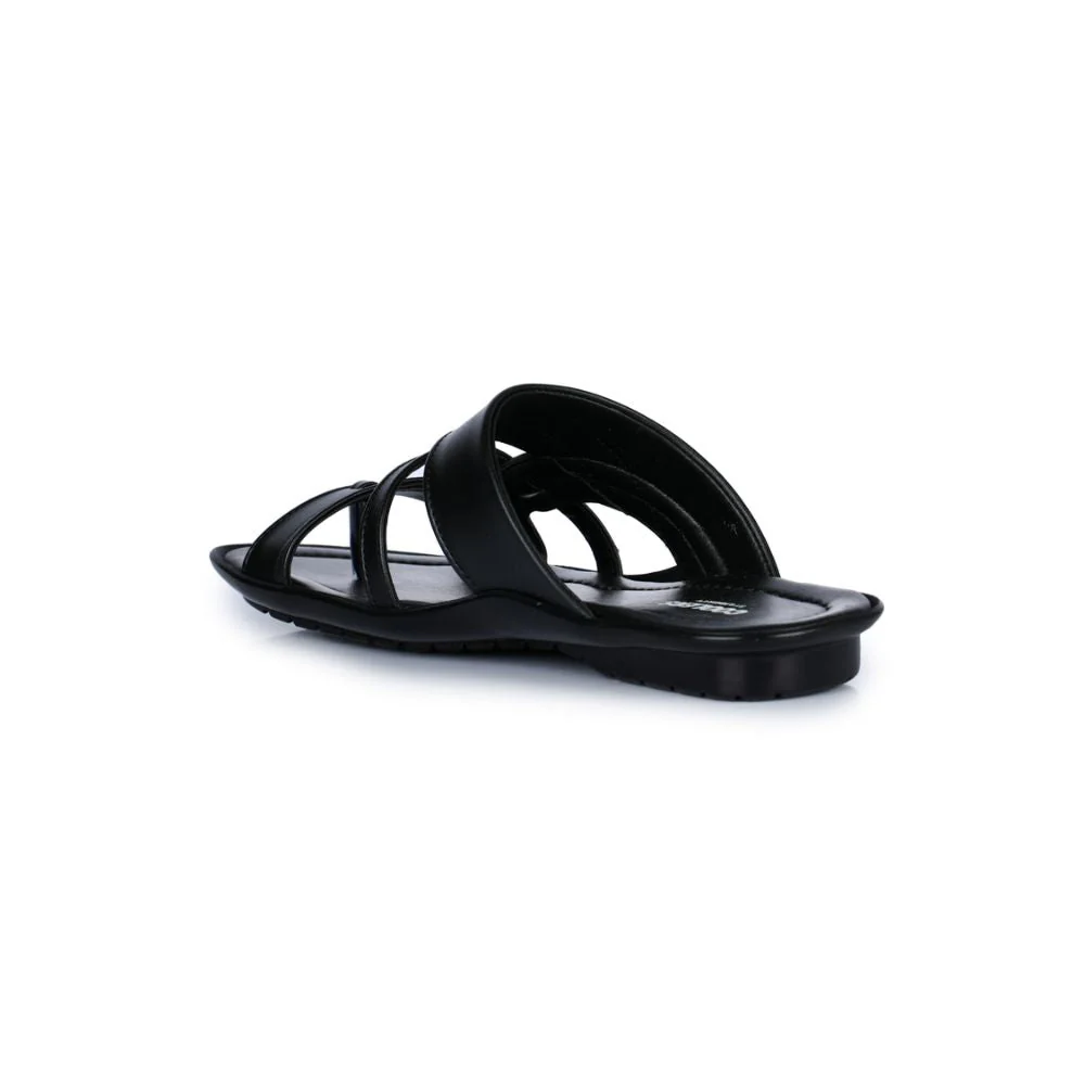 Coolers Casual Black Slippers For Men COOL99-1 By Liberty - Image 6