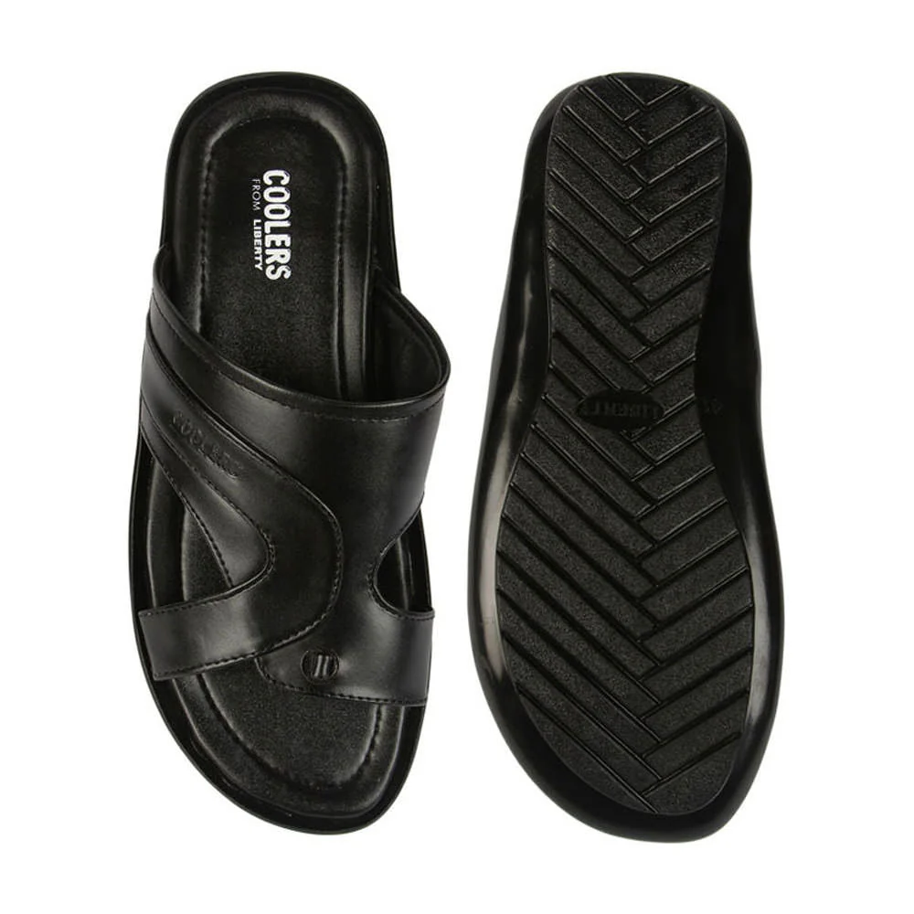 Coolers Casual (Black) Slippers For Men COOL99-12 By Liberty - Image 6