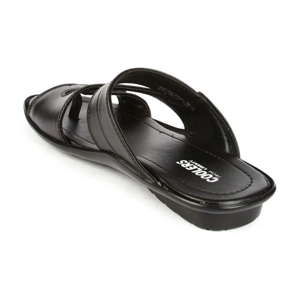 Coolers Casual (Black) Slippers For Men COOL99-13 By Liberty - Image 5