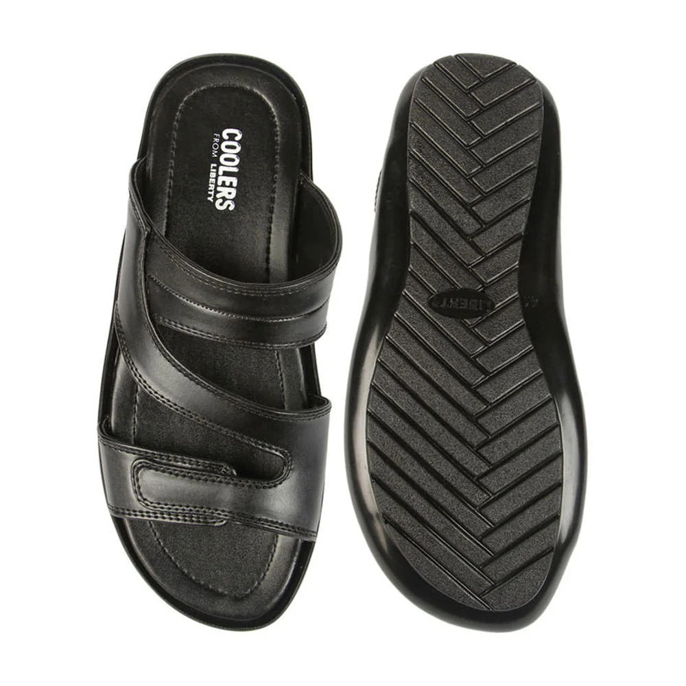 Coolers Casual (Black) Slippers For Men COOL99-13 By Liberty - Image 6