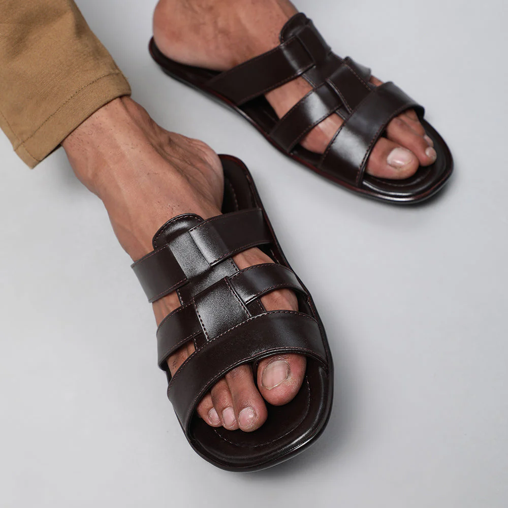 Coolers Casual (Brown) Slippers For Men COOL99-3 By Liberty - Image 4