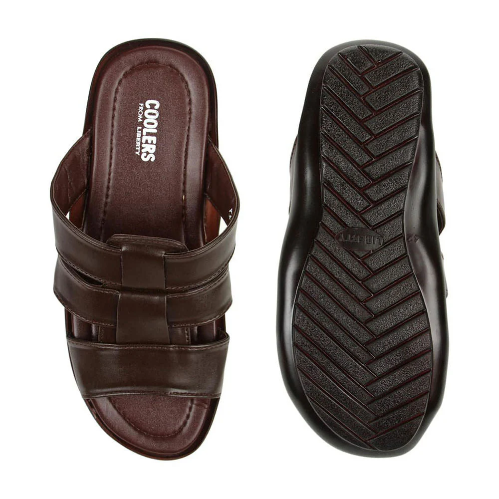 Coolers Casual (Brown) Slippers For Men COOL99-3 By Liberty - Image 6