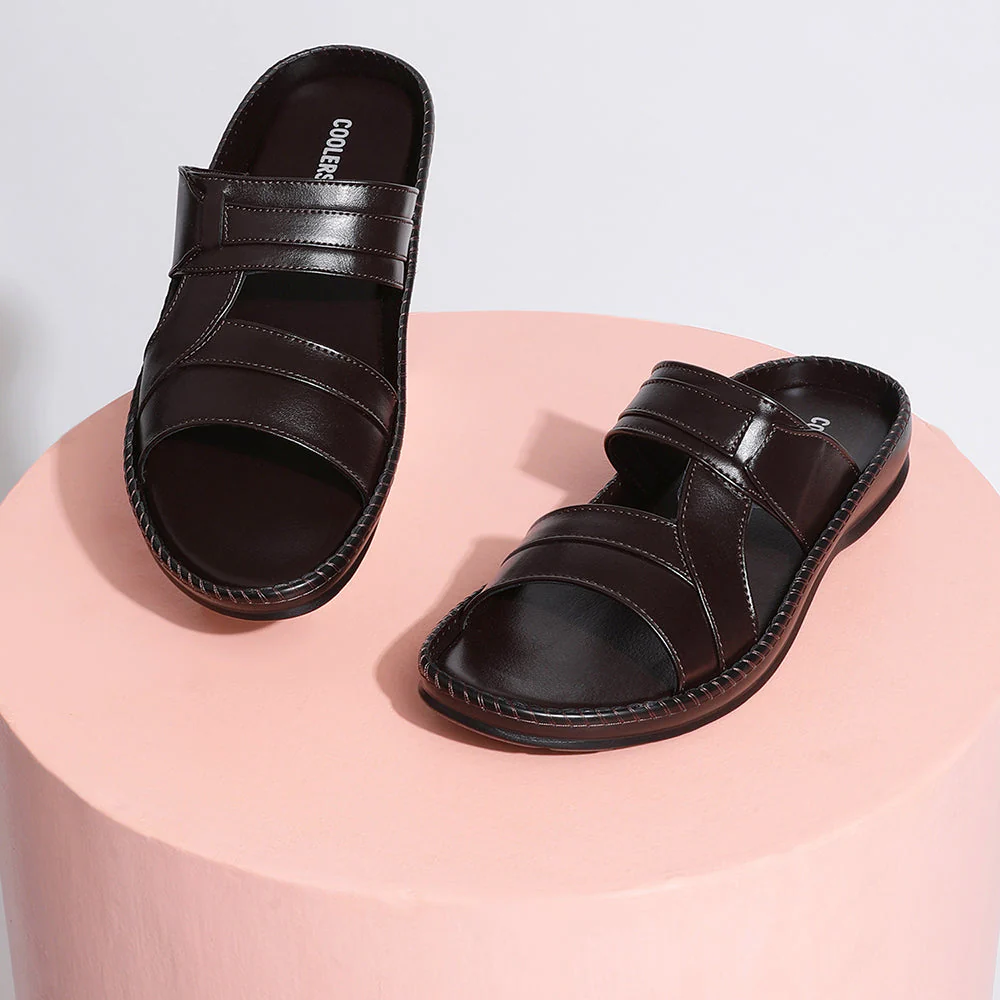 Coolers Casual (Brown) Slippers For Men K2-01 By Liberty - Image 4
