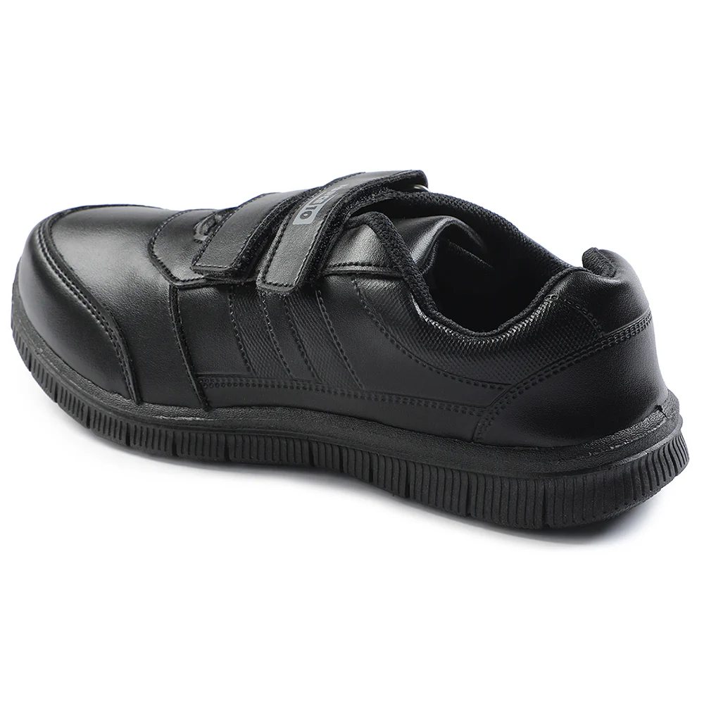 Force 10 Black Non Lacing Uniform School Shoes For Kids GOLA-SCHV By Liberty - Image 10