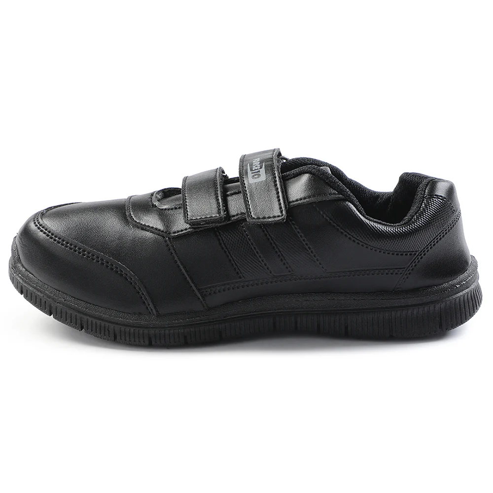 Force 10 Black Non Lacing Uniform School Shoes For Kids GOLA-SCHV By Liberty - Image 3