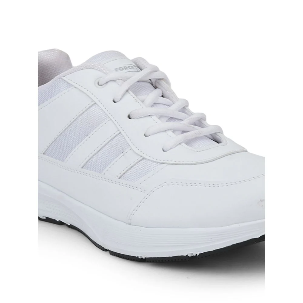 Force 10 Casual Lacing Shoes For Men (White) LB46-EL By Liberty - Image 6