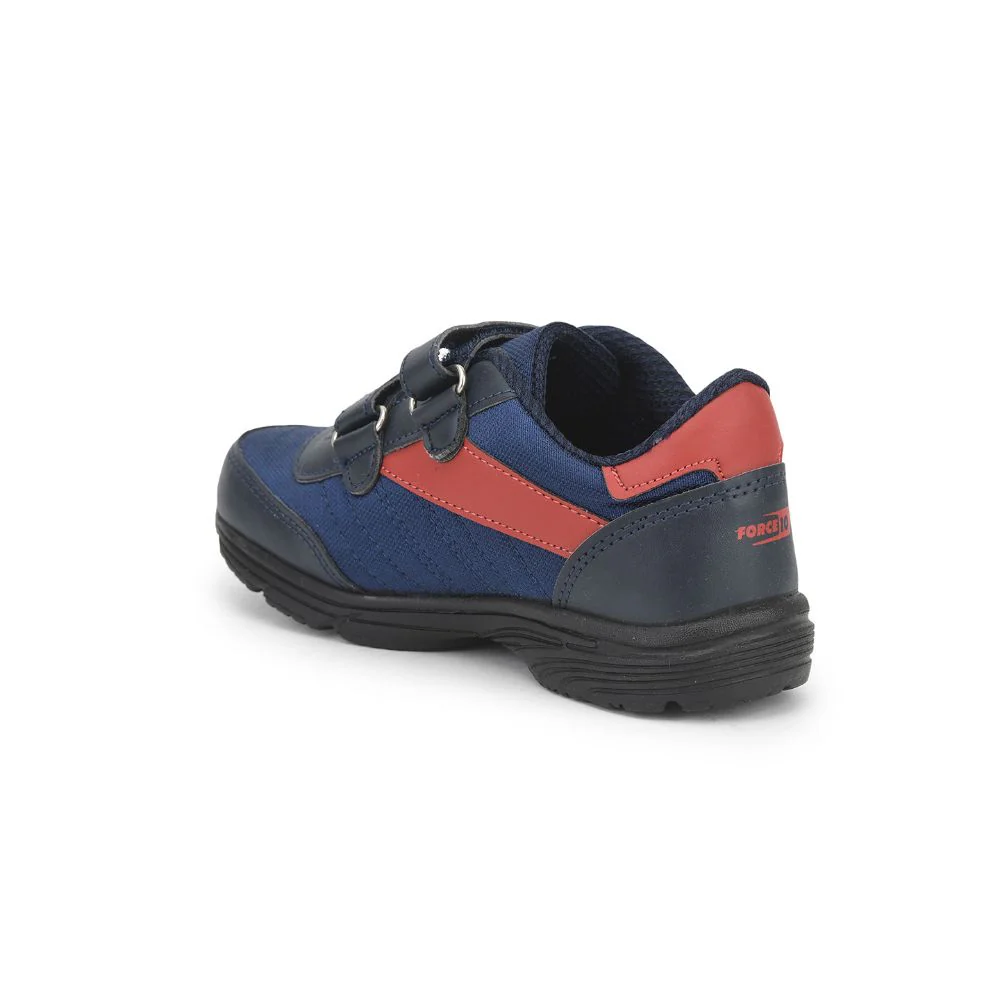 Force 10 Casual Non Lacing Shoes For Kids (Red) 9907-51VBL By Liberty - Image 3