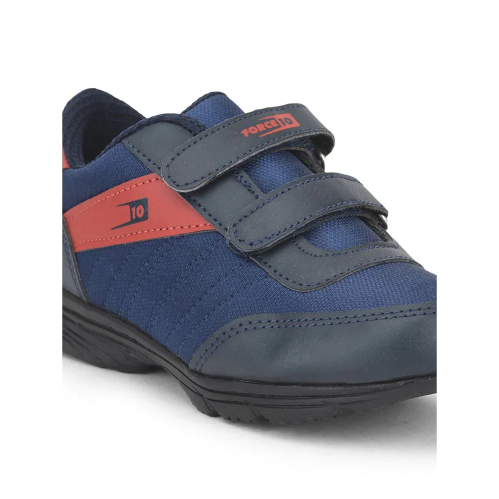 Force 10 Casual Non Lacing Shoes For Kids (Red) 9907-51VBL By Liberty - Image 6