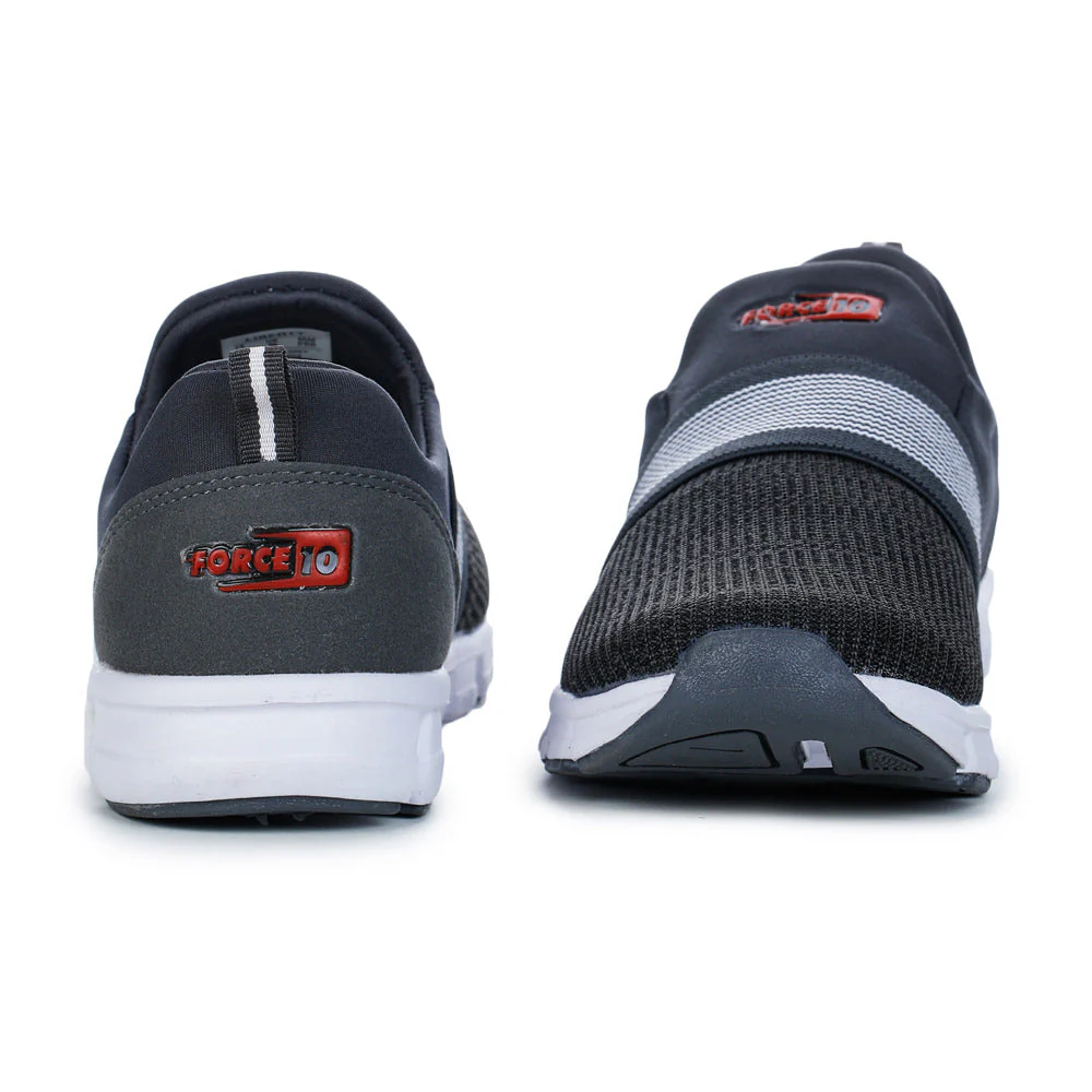 Force 10 Sports D. Grey Slip-on Walking Shoes For Men FLEXPRO-15 By Liberty - Image 4