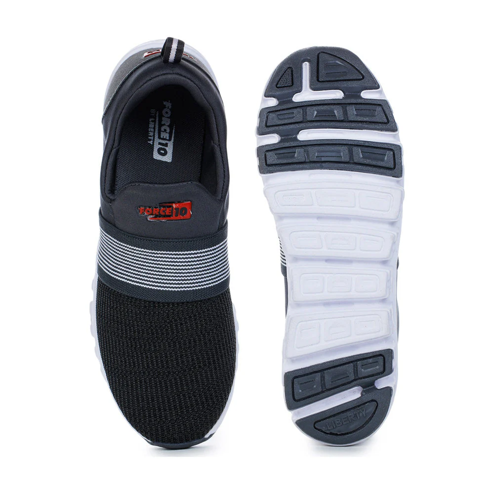 Force 10 Sports D. Grey Slip-on Walking Shoes For Men FLEXPRO-15 By Liberty - Image 5