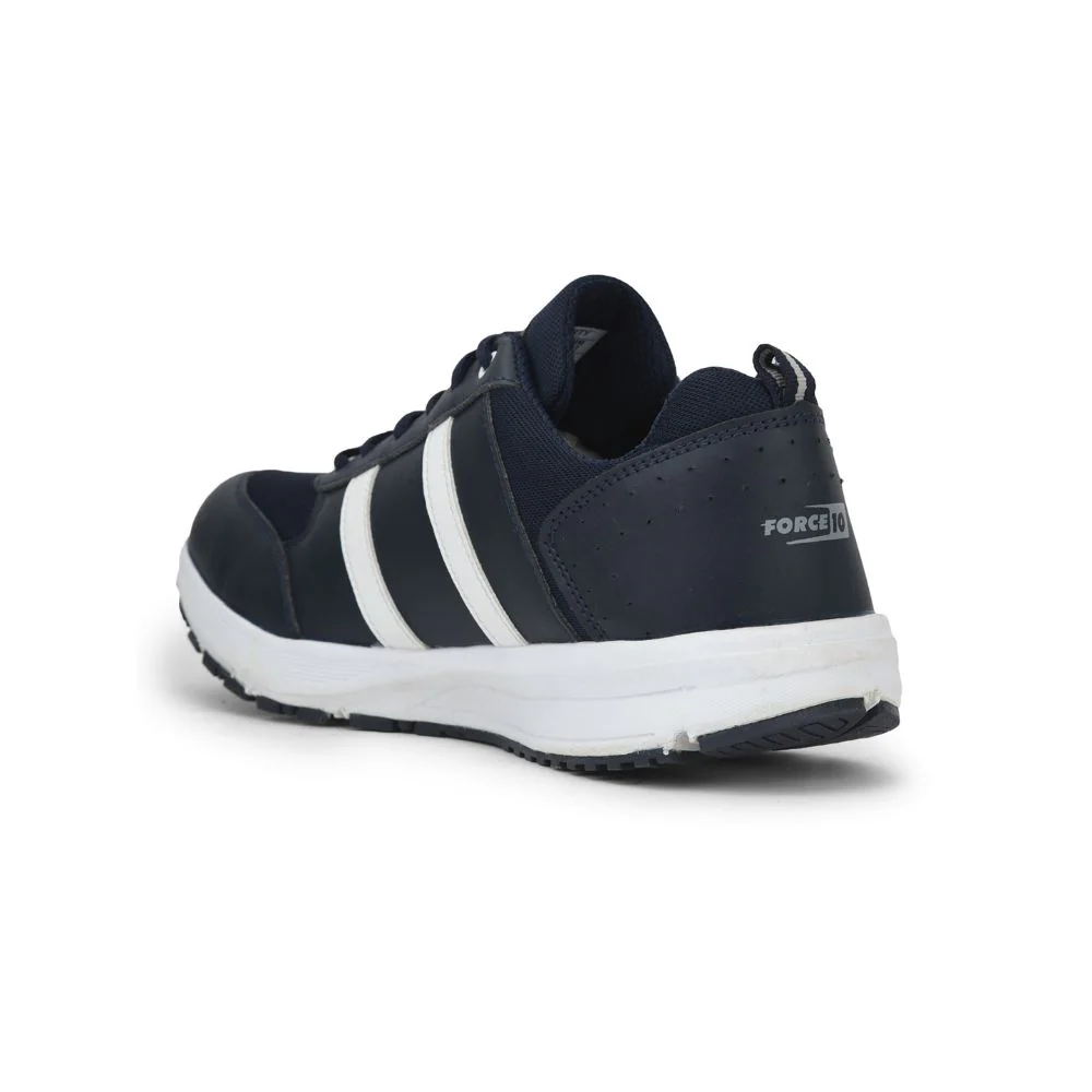 Force 10 Sports Lacing Shoes For Men (N.Blue) LB46-SNE By Liberty - Image 4