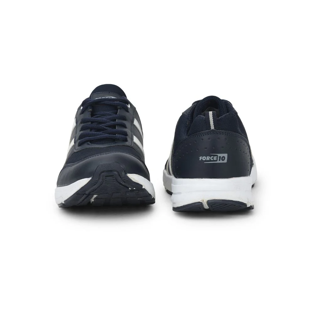Force 10 Sports Lacing Shoes For Men (N.Blue) LB46-SNE By Liberty - Image 5