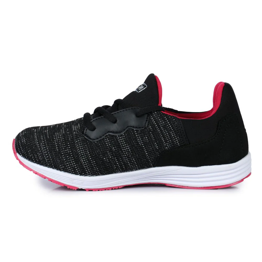 Force 10 Casual Black Lacing Shoes For Women MARTIE-2N By Liberty - Image 3