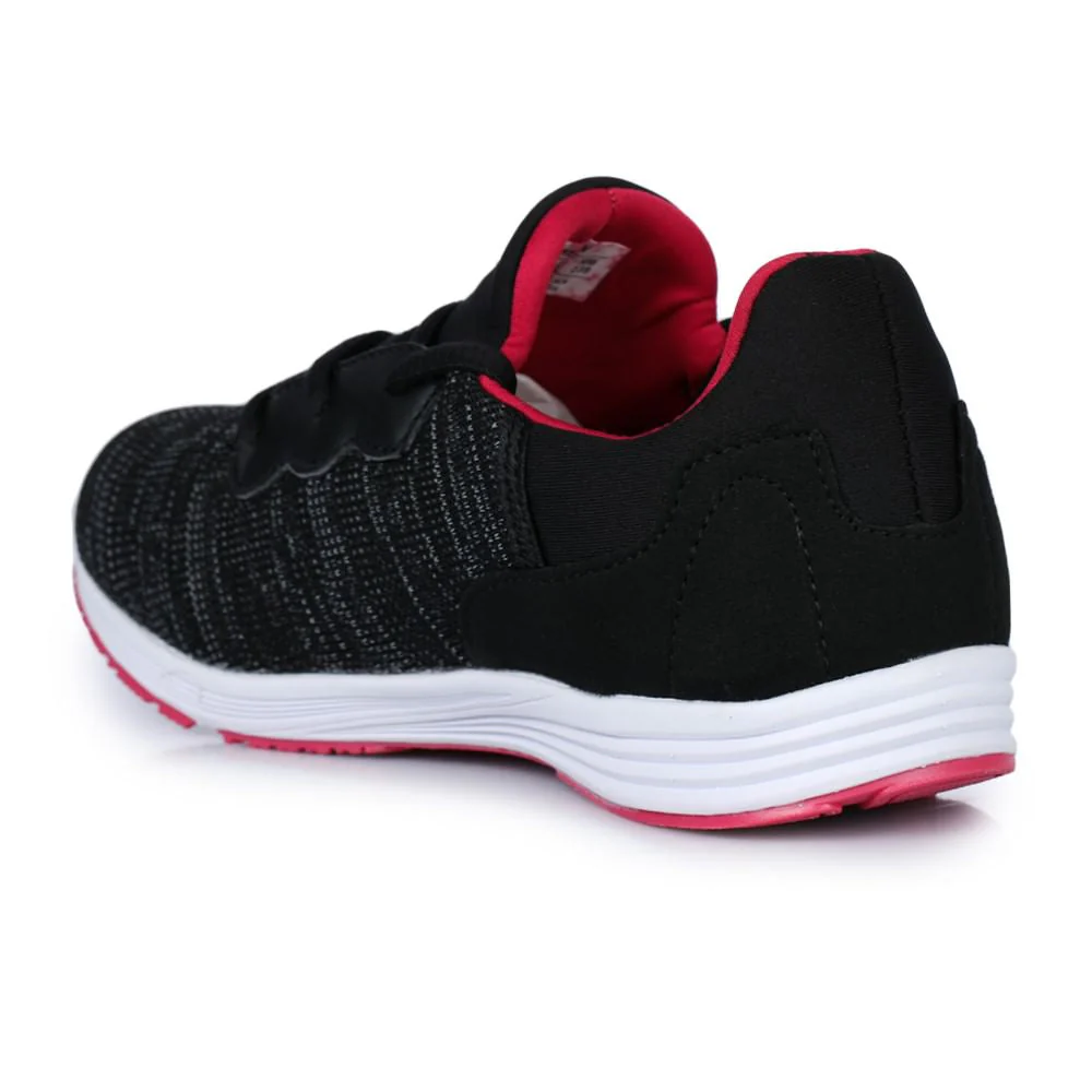Force 10 Casual Black Lacing Shoes For Women MARTIE-2N By Liberty - Image 4