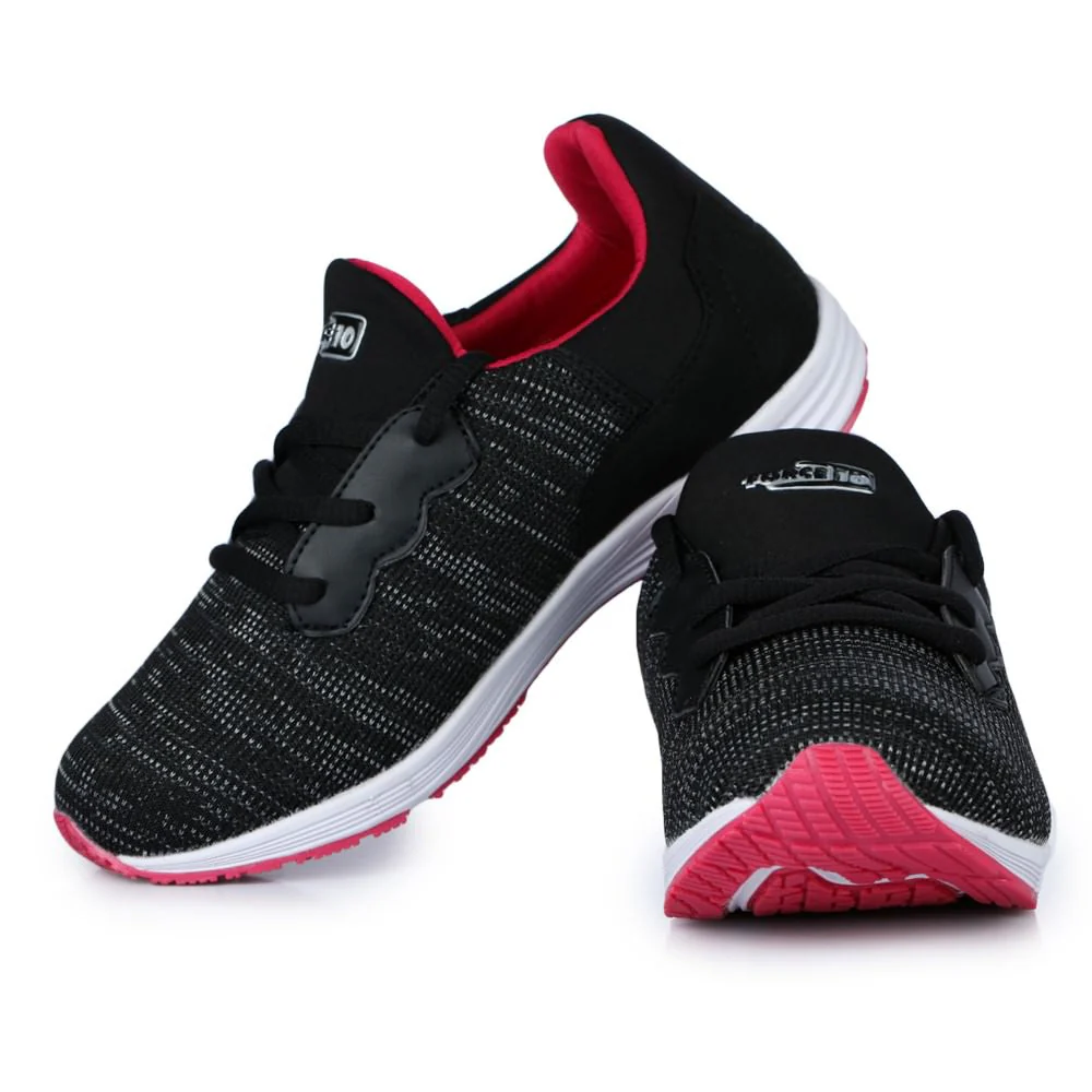 Force 10 Casual Black Lacing Shoes For Women MARTIE-2N By Liberty - Image 5