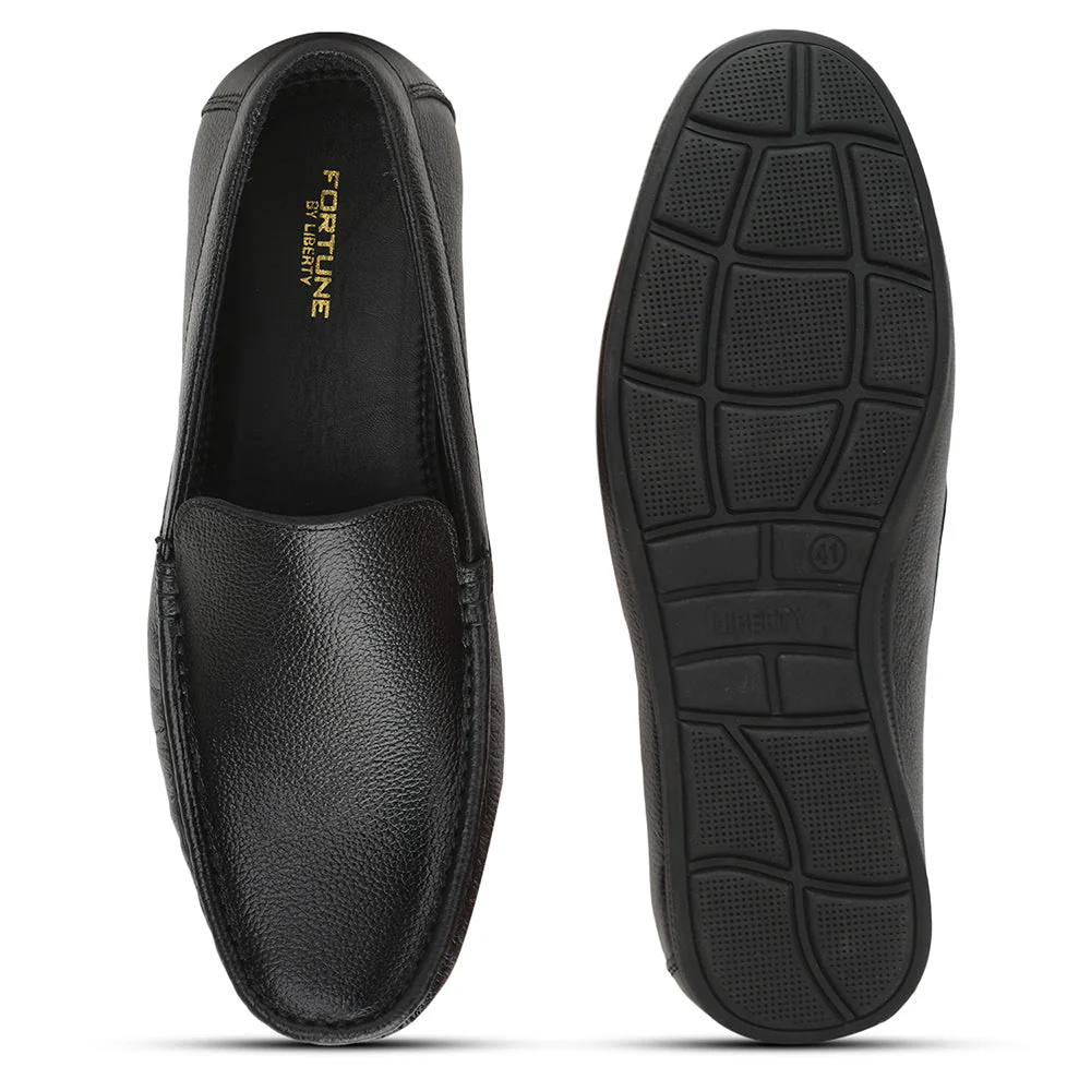 Fortune (Black) Casual Loafer Shoes For Men HOL-106 By Liberty - Image 5