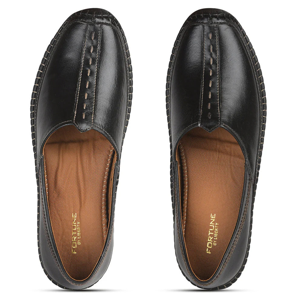 Fortune Black Casual Mojari For Men BRL-25 By Liberty - Image 6