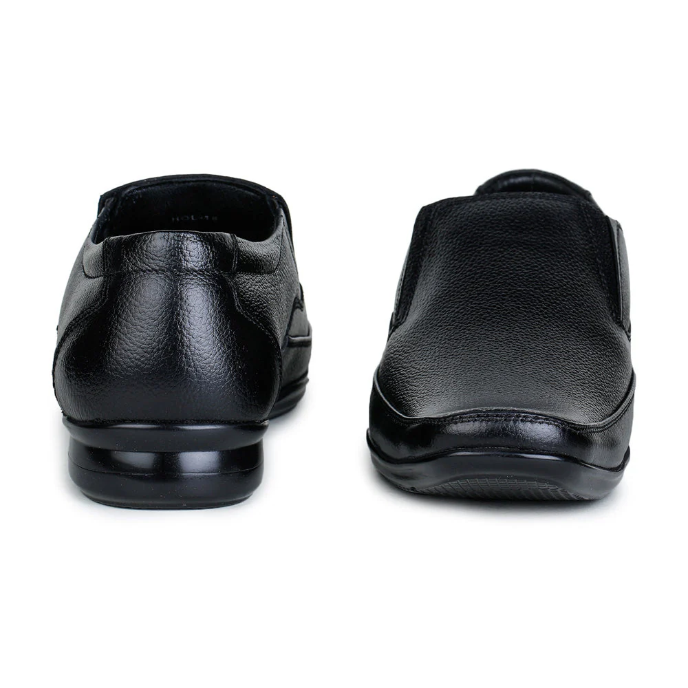 Fortune (Black) Classic Loafer Shoes For Men HOL-18 By Liberty - Image 4