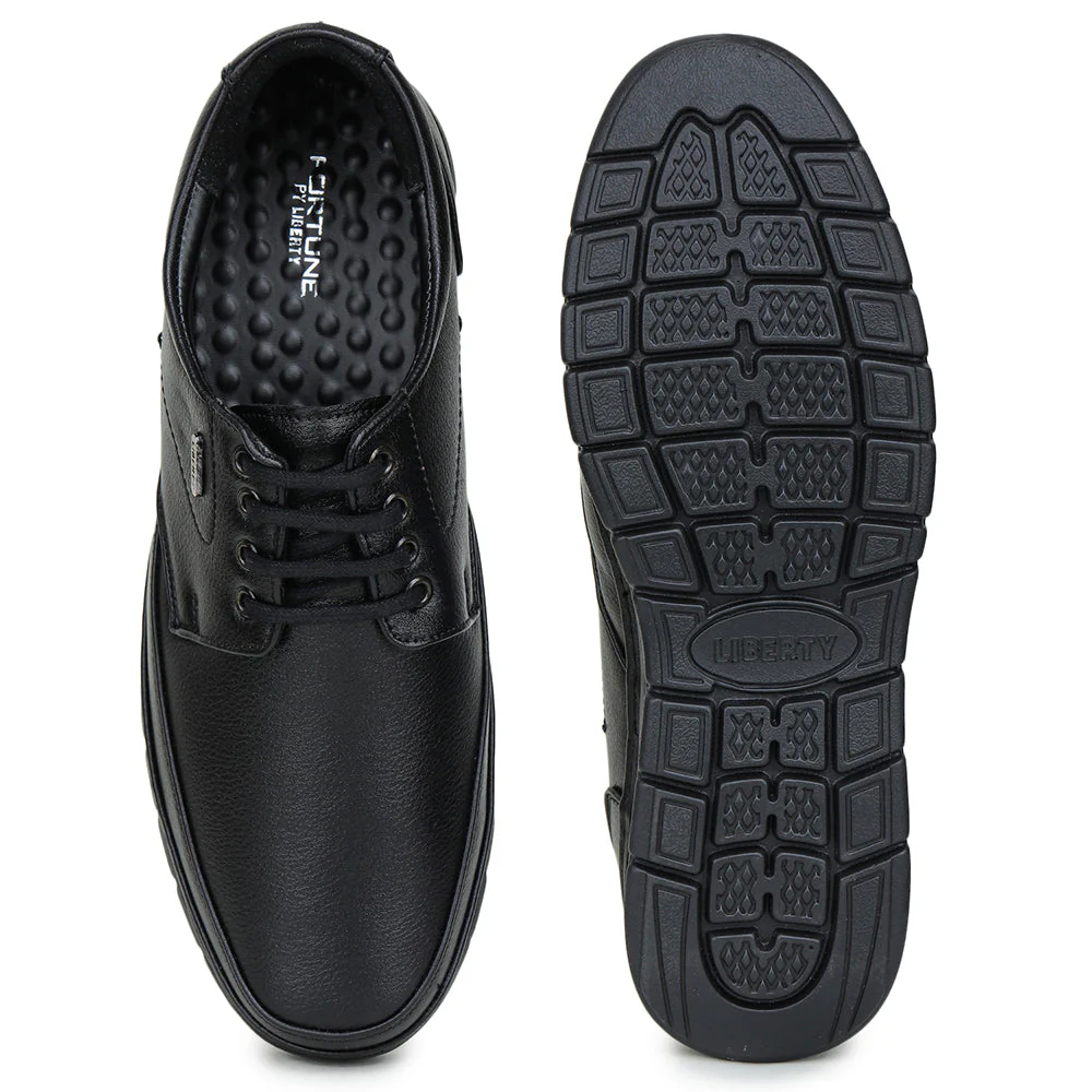 Fortune Black Formal Lace Up Shoes For Men ER-35 By Liberty - Image 6
