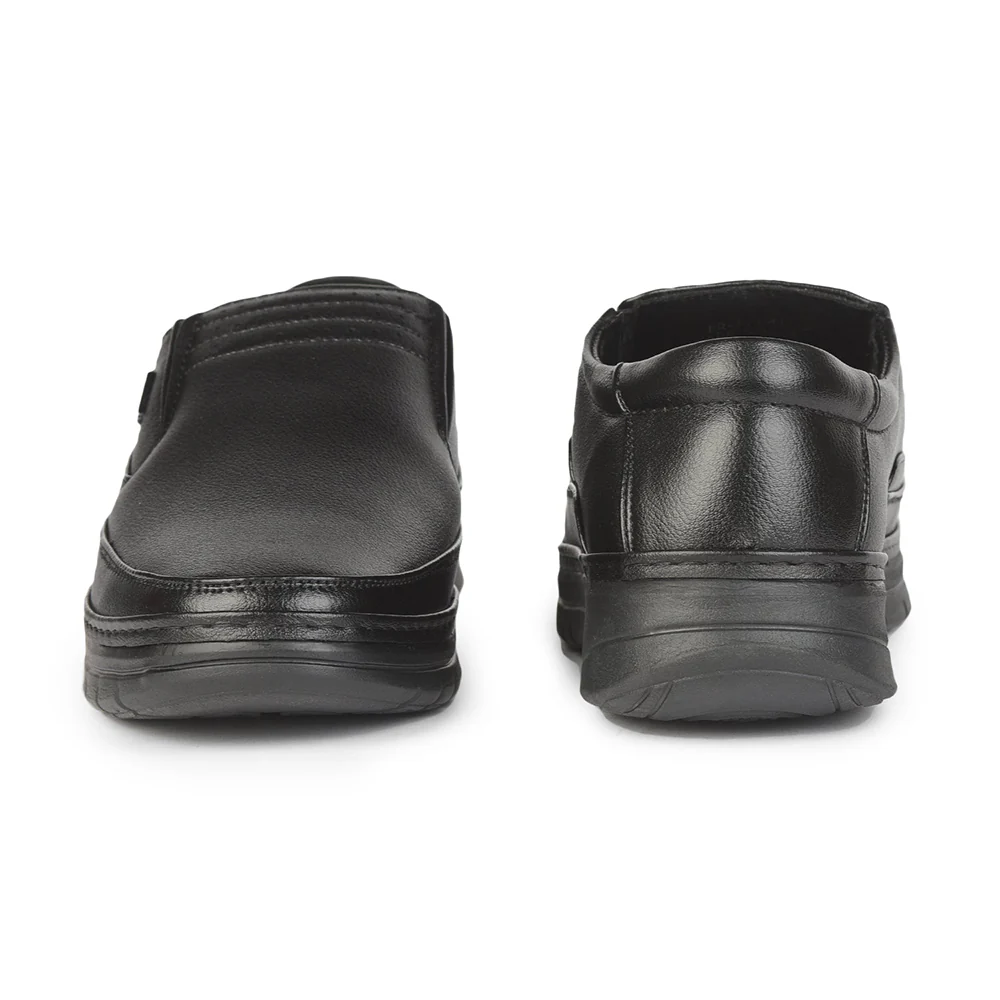 Fortune (Black) Formal Slip on Shoes For Men ER-34 By Liberty - Image 4