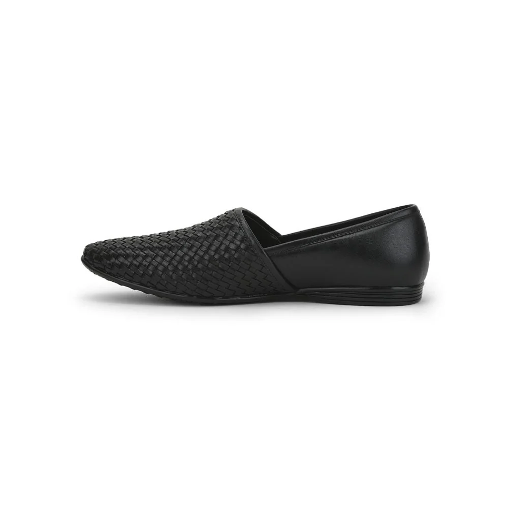 Fortune (Black) Formal Slip on Shoes For Men JPL-247 By Liberty - Image 3