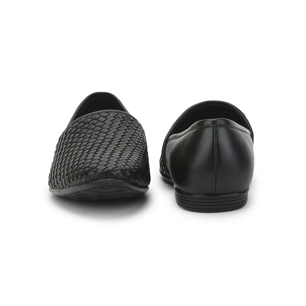 Fortune (Black) Formal Slip on Shoes For Men JPL-247 By Liberty - Image 4