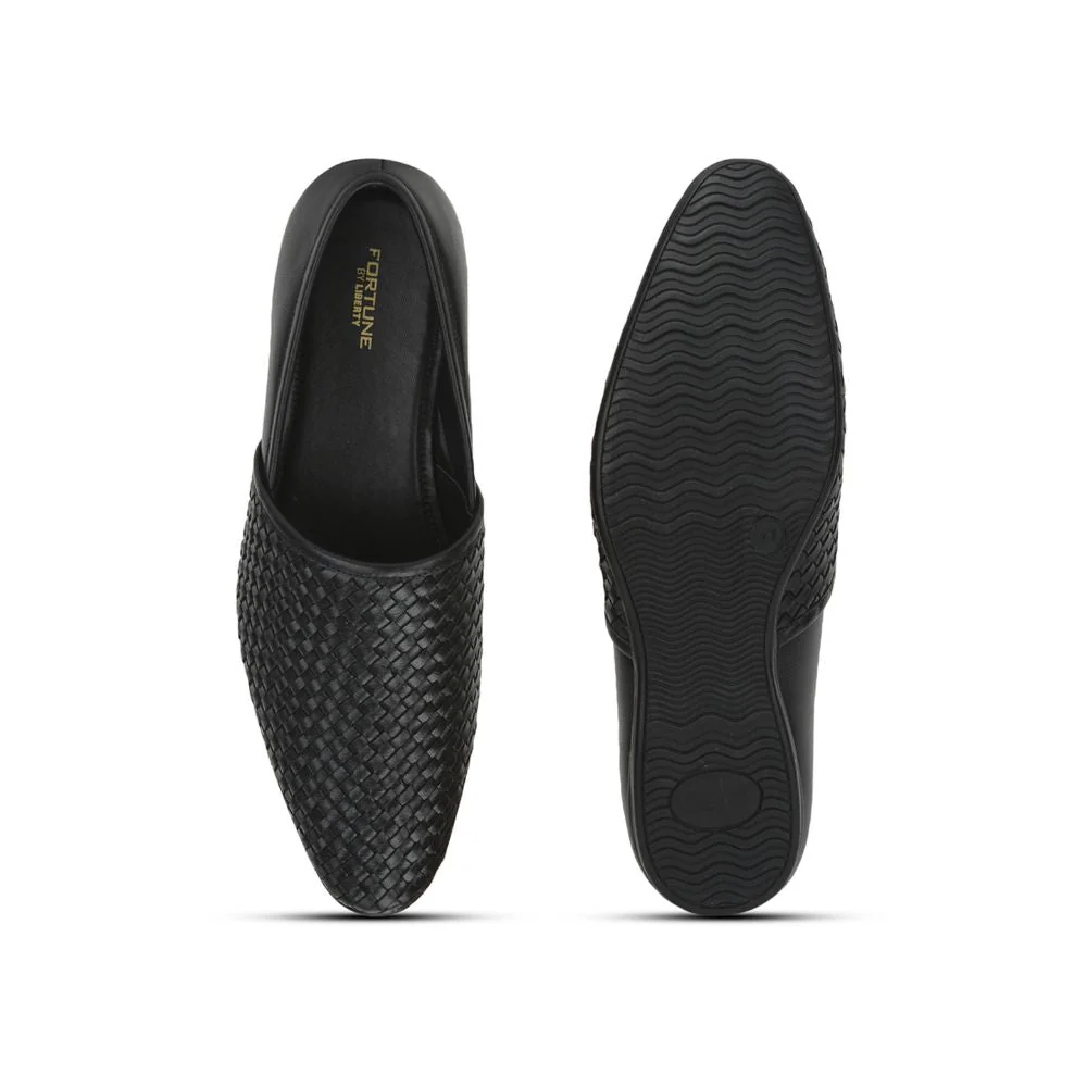 Fortune (Black) Formal Slip on Shoes For Men JPL-247 By Liberty - Image 5