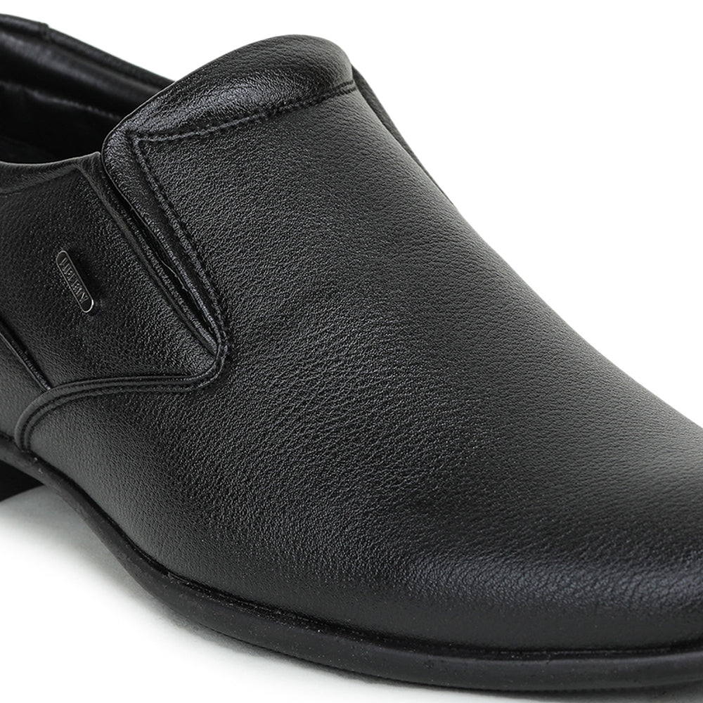 Fortune Black Formal Slip on Shoes For Men UVL-31 By Liberty - Image 5