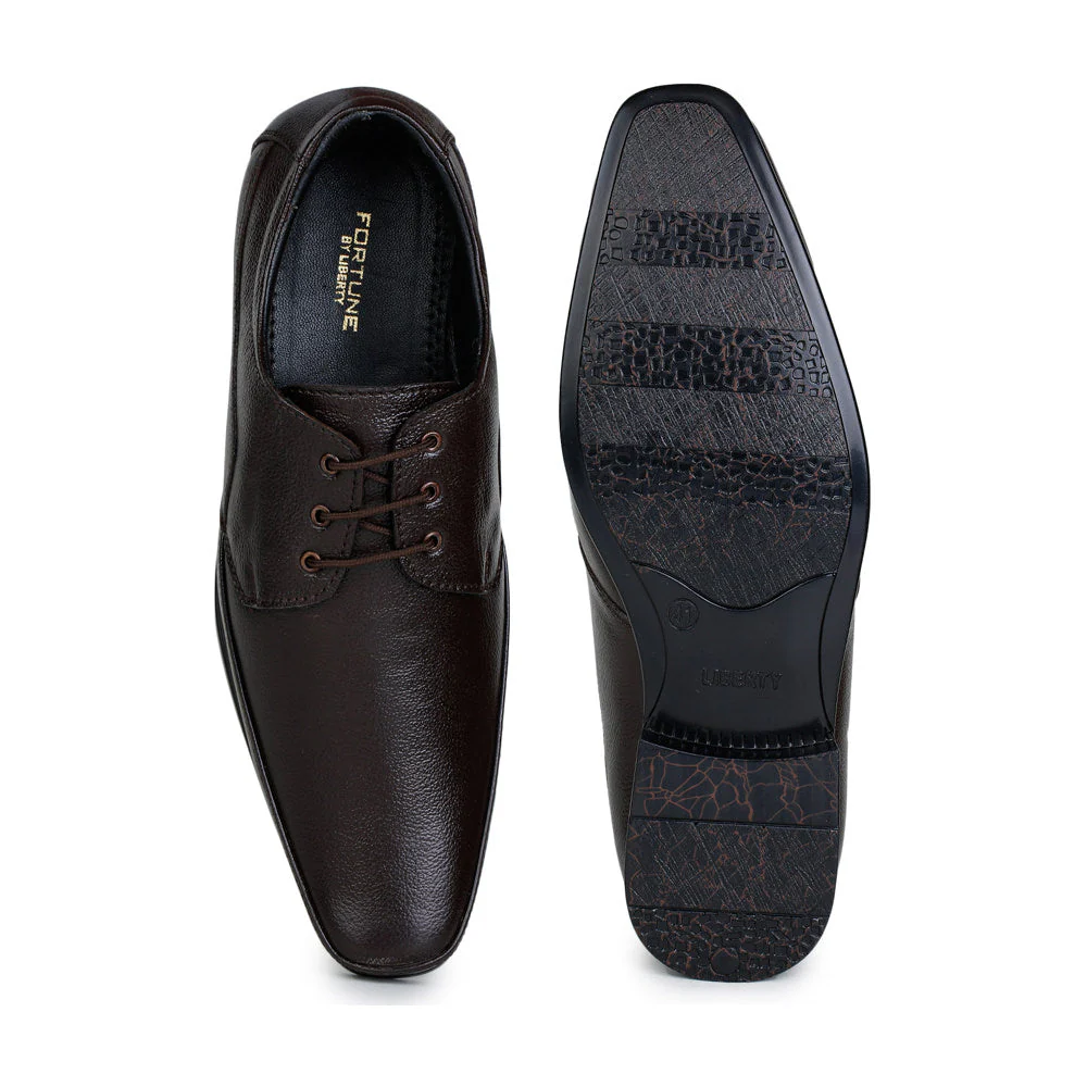 Fortune (Brown) Classic Oxford Shoes For Men HOL-14 By Liberty - Image 5