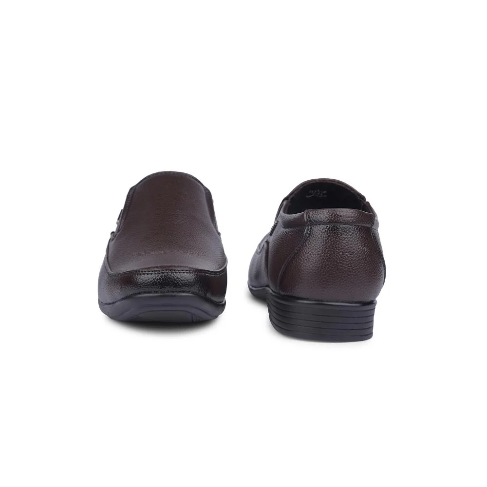 Fortune By Liberty Mens HIL-8 Brown Formal Non Lacing Shoes - Image 5