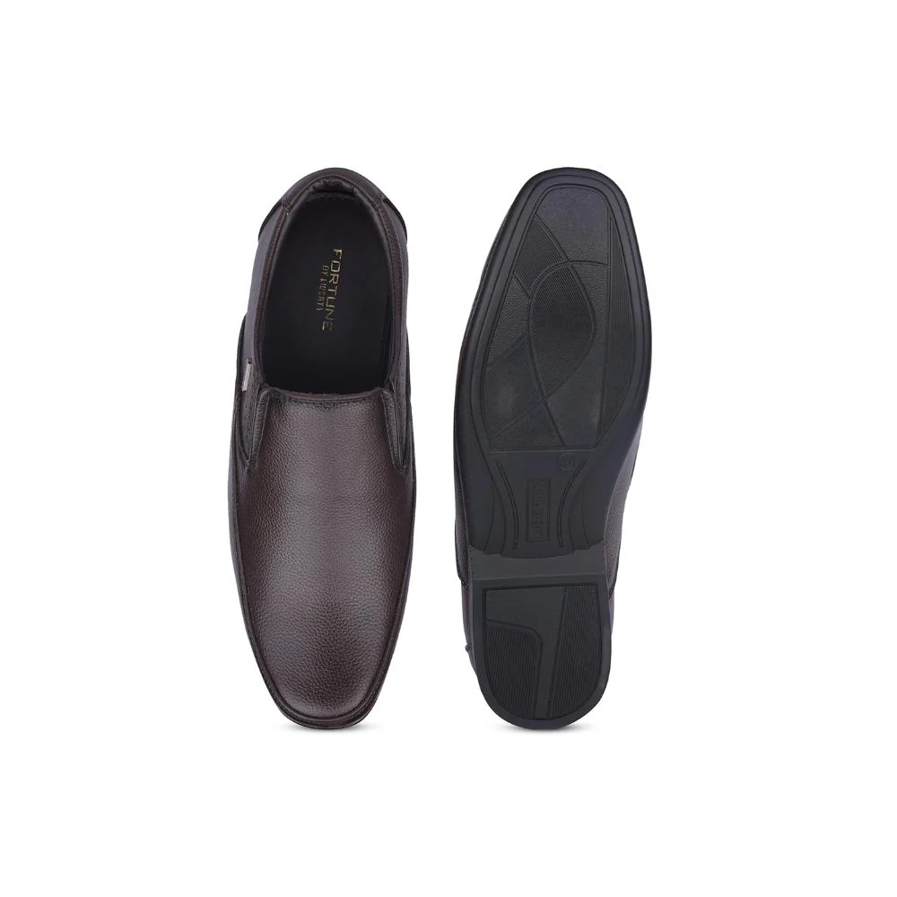 Fortune By Liberty Mens HIL-8 Brown Formal Non Lacing Shoes - Image 6
