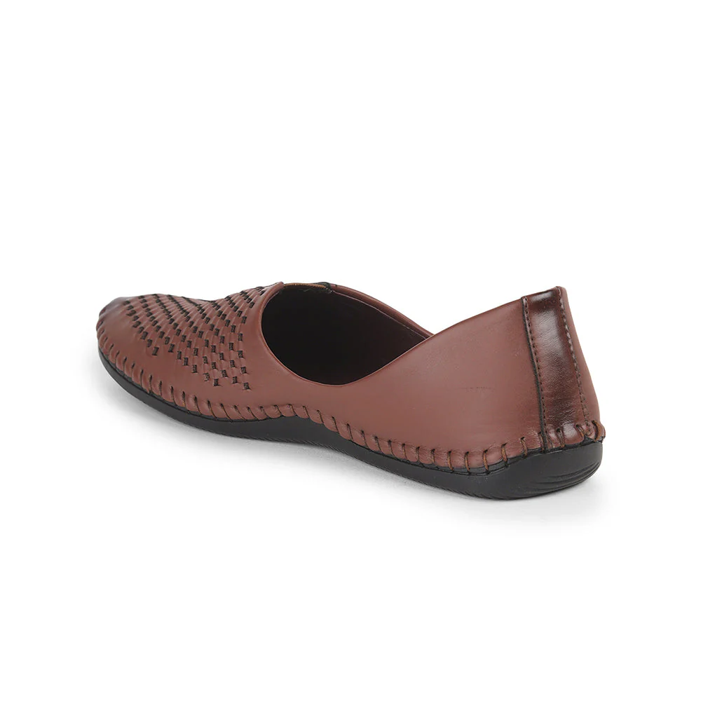 Fortune Tan Casual Mojari Loafers Shoes For Men AVN-40 By Liberty - Image 6