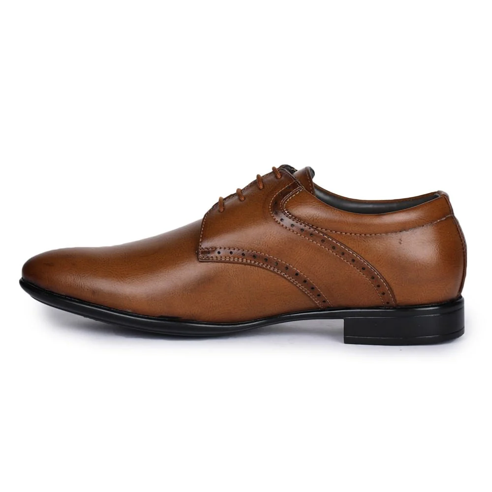 Fortune (Tan) Derby Shoes For Men A13-03 By Liberty - Image 3