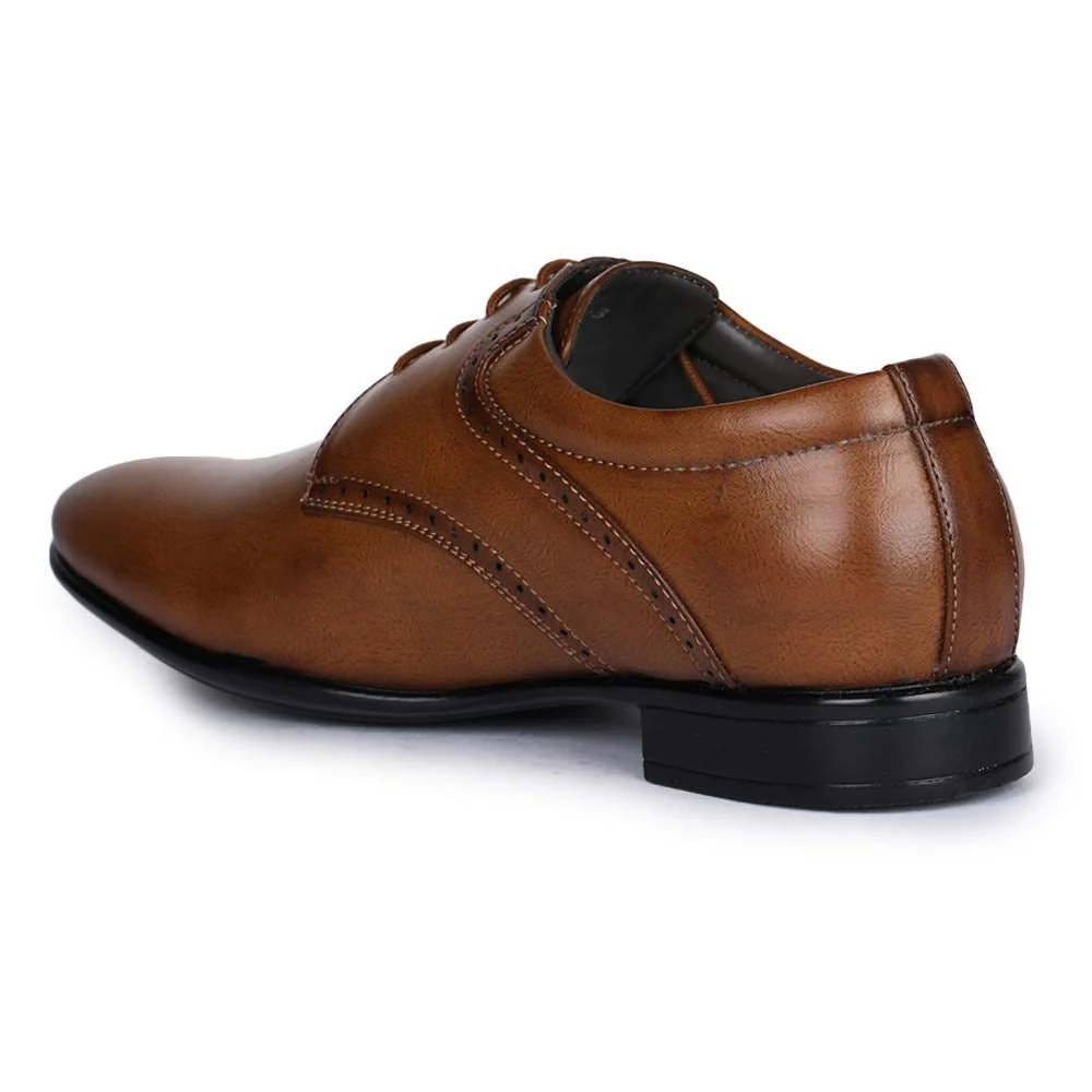 Fortune (Tan) Derby Shoes For Men A13-03 By Liberty - Image 5